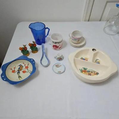 Assorted Vintage Glass Pieces