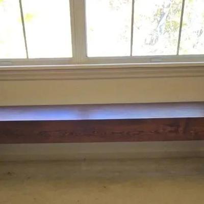 Vintage Solid Wood Low Bench