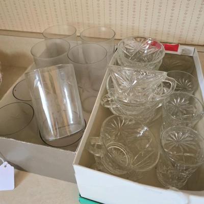 Etched and pressed glass