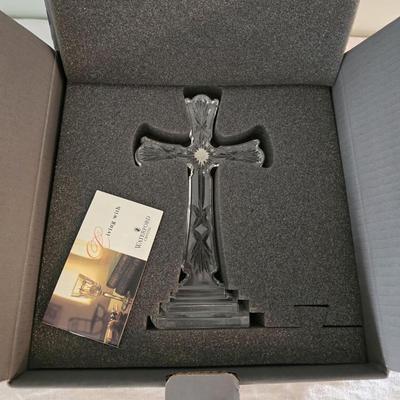 Sale Photo Thumbnail #79: Waterford crystal cross in box