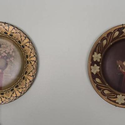 Sale Photo Thumbnail #104: Art Nouveau antique advertising plates. St. Louis Surfacer & Paint Co. See next photo