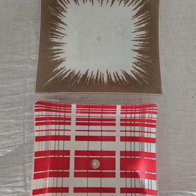 Sale Photo Thumbnail #78: Mid-century glass ceiling light fixture covers