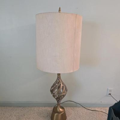 Mid-Century Rebrandt brass torch lamp. Tall!