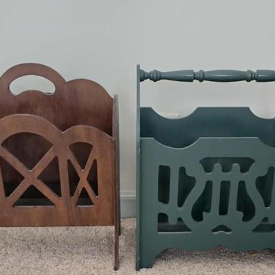 Sale Photo Thumbnail #52: Vintage magazine rack holders