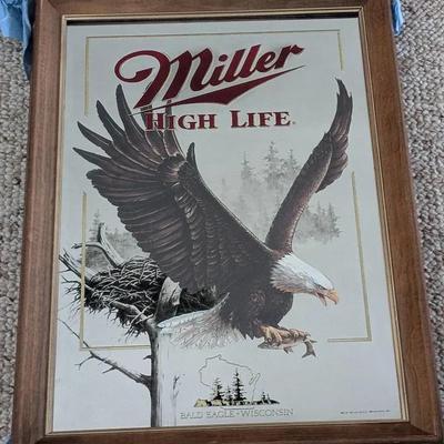 Miller High Life Wisconsin Eagle Mirror #2