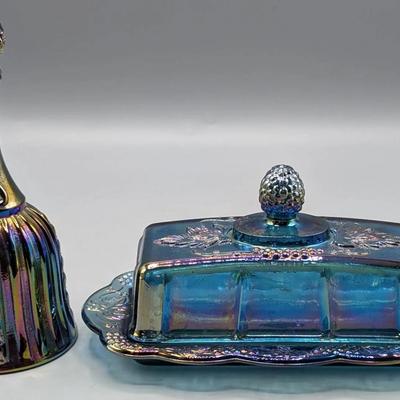 Indiana Harvest Grape Carnival Glass 