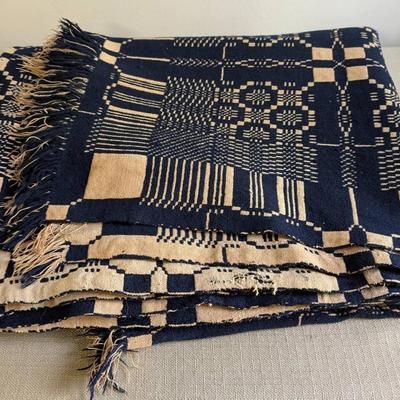 1800's Jacquard Coverlet