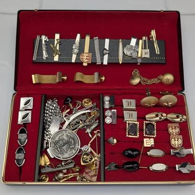Men's Jewelry Case and Contents