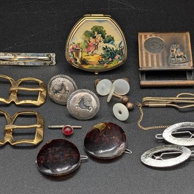Buckles, Barrettes, Cuff Links, and More