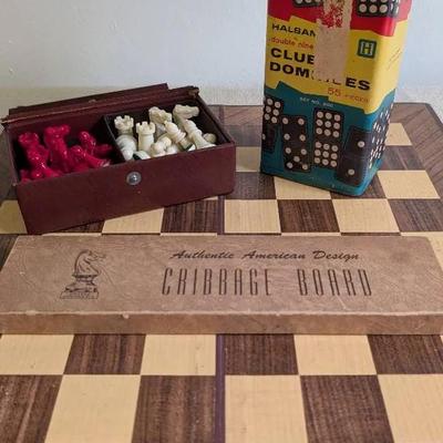 Chess, Dominoes and Cribbage
