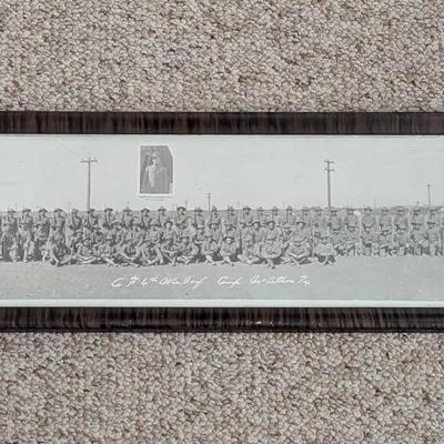 WWI Camp MacArthur Framed Photograph 