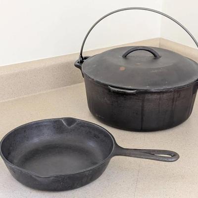 Cast Iron Dutch Oven and Pan 