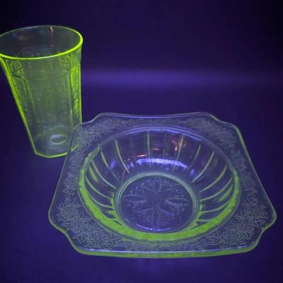 Uranium Glass Duo