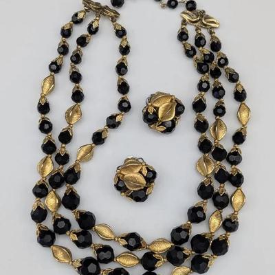 Deauville Necklace and Clip Earrings 