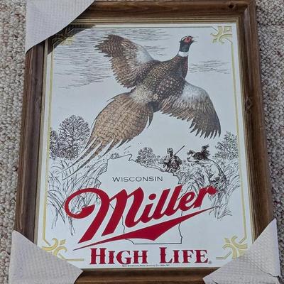 Miller High Life Wisconsin Pheasant Mirror 