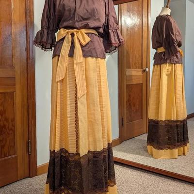 1970's Peasant Top and Maxi Skirt