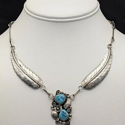 Signed Angela Lee Navajo Necklace