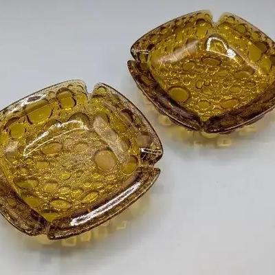 Libbey Bubble Glass Dishes