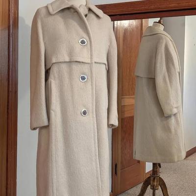 1960's European Ladies' Wool and Mohair Maxi Coat