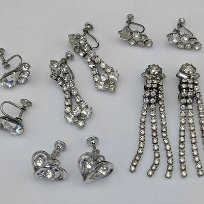 Sparkling Rhinestone Earrings 