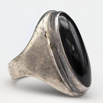 Sterling and Onyx Ring 