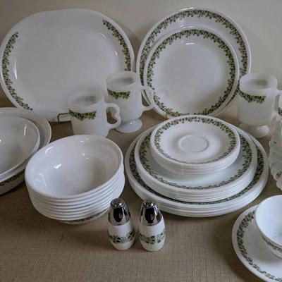 Corelle Spring Blossom Green Dinnerware