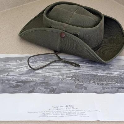 Vietnam Boonie Hat and Photograph