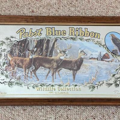 Pabst Blue Ribbon 1991 Whitetails Mirror 