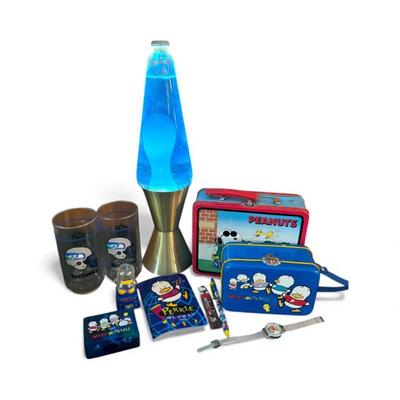 Vintage Lava Lamp & 1990s Collectibles – Peanuts, Pekkle, Seahawks +	