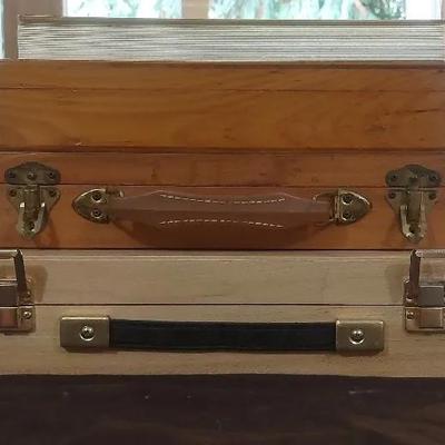 Wooden Artist Supply Cases – Drawing, Watercolor, and Tool Sets