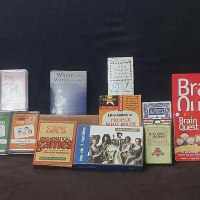 Vintage & Modern Educational Card Games – Language, Geography, Math & More