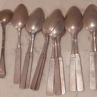 Henry Plumb Sterling Silver Aesthetic Pattern Flatware – c.1880s, 13-Piece Set
