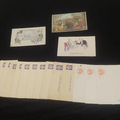 Vintage Postcard & Envelope Lot – Early 1900s Assortment, Including British & German Printed Cards
