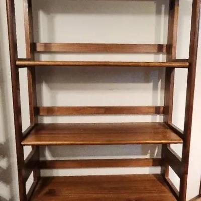 Stack Of Two Folding Book Shelves  3 Total Stacked Cases