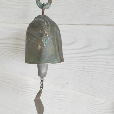Bronze Patina Wind Bell in the Style of Paolo Soleri
