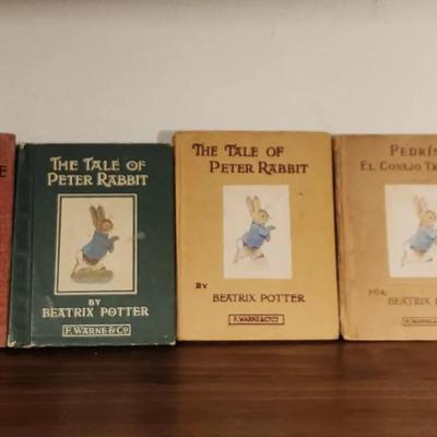 Antique Beatrix Potter-Peter Rabbit, Mrs. Tittlemouse, and Spanish Edition Pedrn El Conejo Travieso