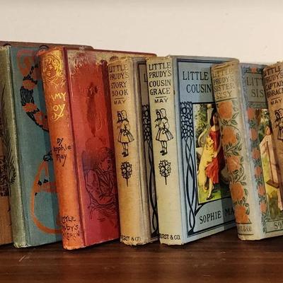 Antique & Vintage Children’s Book Collection “Little Prudy” Series by Sophie May and Others 