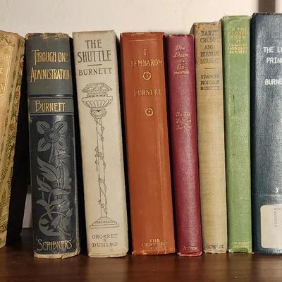 Vintage Frances Hodgson Burnett Hardcover Book Lot (8 Books)
