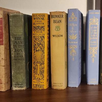 Antique & Vintage Book Lot (9) – Decorative Early 1900s Literature & Poetry Collection