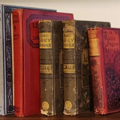 Decorative Books-“Little Women,” “Lavender and Old Lace,” “The Lucy Books,” & Moxie Frizzel Stories 