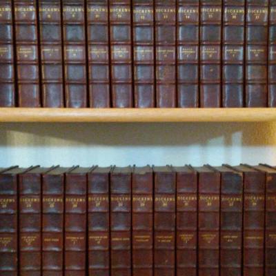 1911 Edition, Charles Scribner’s Sons Edition – The Works of Charles Dickens (Leather-Bound Set)