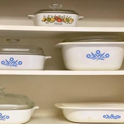 CorningWare Blue Cornflower & Spice of Life Covered Bakeware Collection