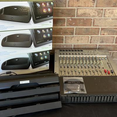 ALTO 16-Channel Mixing Board, Dell JBL Audio Stations & Technics Equalizer