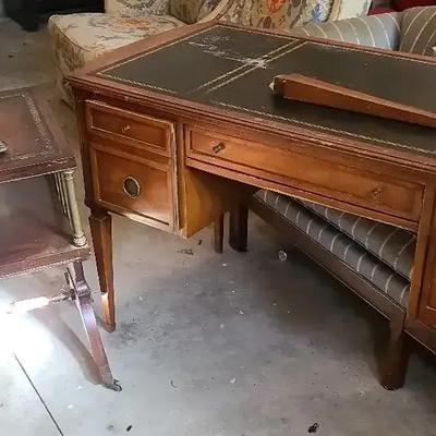 Wooden Desk and Side Table – Restoration Pieces