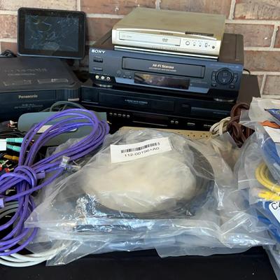 Electronics Bundle Featuring DVD Players, VCRs, and Panasonic 3DO Console