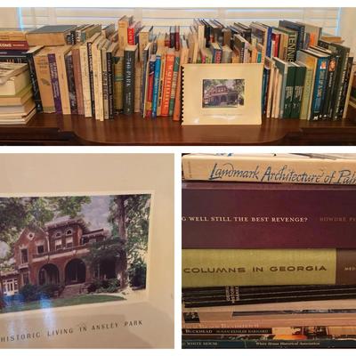 Book Collection Featuring Architecture, Novels, Tennis & Local Interest Topics