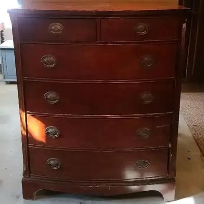 Six Drawer Wooden Chest Of Drawers 