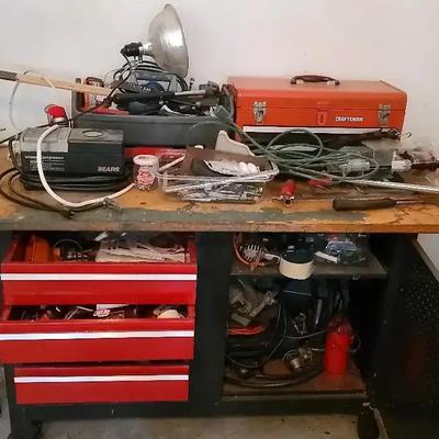 Tools with Craftsman Tool Box 