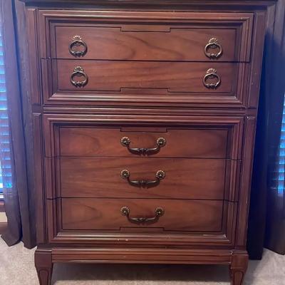 Dixie Solid Wood 5-Drawer Tall Chest