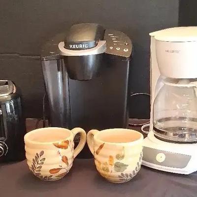 Keurig & Mr. Coffee Makers with Toaster and Home Trends Mugs